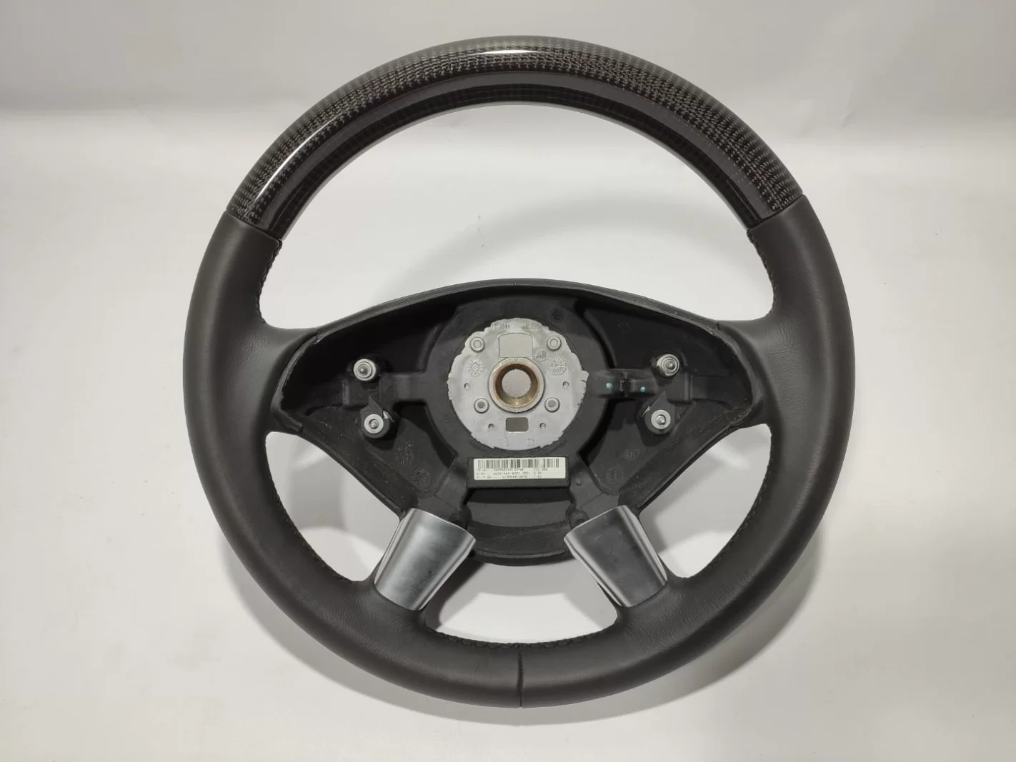 Mercedes-Benz Vito VIANO W639 10-2014 Steering Wheel Carbon Fiber Black Leather