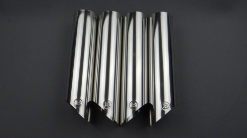 Brabus exhaust pipes tips stainless steel chrome for Mercedes-Benz W463 G-Class