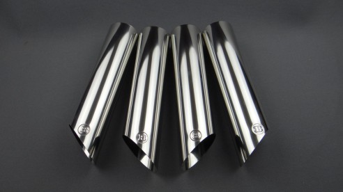 Brabus exhaust pipes tips stainless steel chrome for Mercedes-Benz W463 G-Class