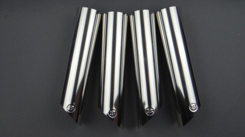 Brabus exhaust pipes tips stainless steel chrome for Mercedes-Benz W463 G-Class