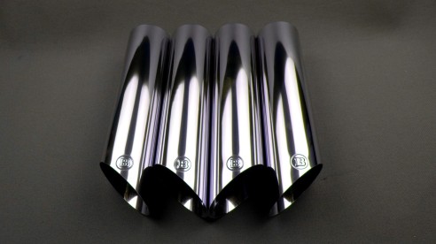 Brabus exhaust pipes tips stainless steel chrome for Mercedes-Benz W463 G-Class