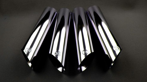 Brabus exhaust pipes tips stainless steel chrome for Mercedes-Benz W463 G-Class