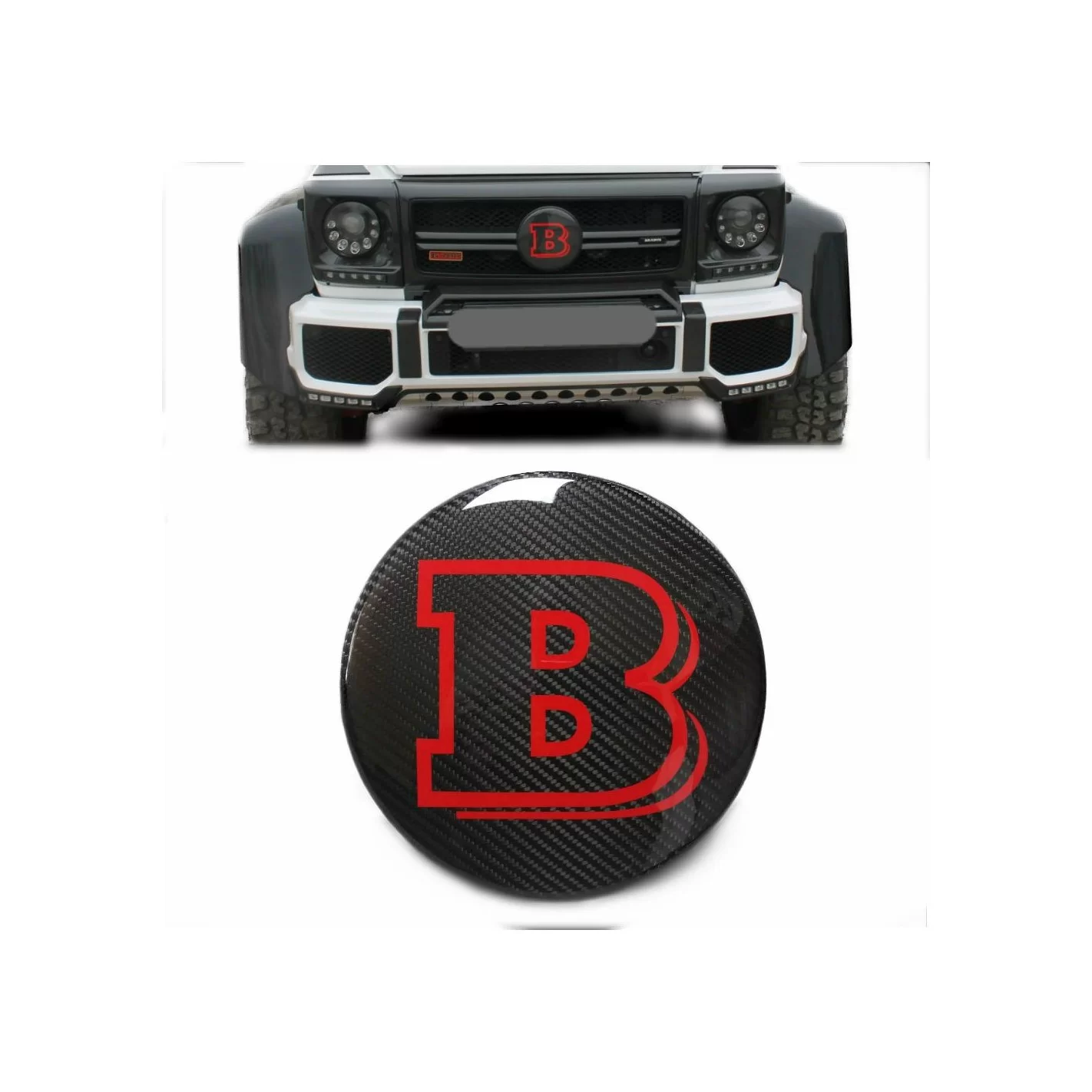  - Emblems - Mercedes-Benz Front Grille Carbon Cap Badge - 1 - Mercedes-Benz Front Grille Carbon Cap Badge