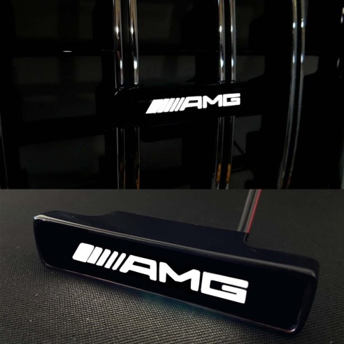 AMG Style WHITE Front Grille Badge Led Illuminated Logo for Mercedes-Benz cars