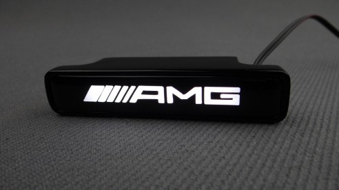 AMG Style WHITE Front Grille Badge Led Illuminated Logo for Mercedes-Benz cars