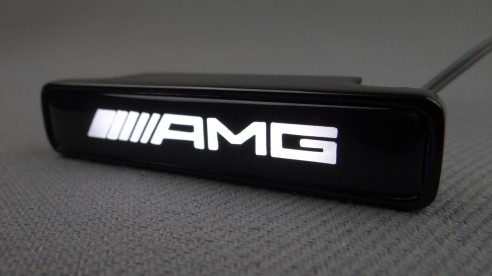 AMG Style WHITE Front Grille Badge Led Illuminated Logo for Mercedes-Benz cars