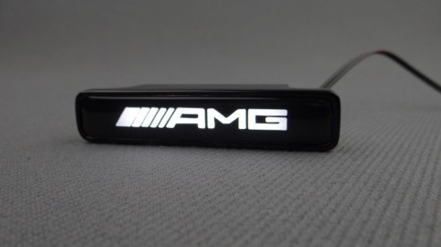 AMG Style WHITE Front Grille Badge Led Illuminated Logo for Mercedes-Benz cars