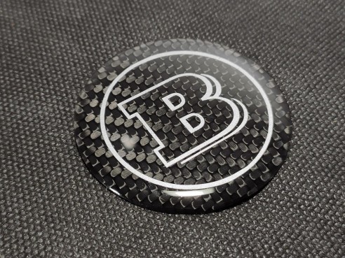  - Emblems - Mercedes-Benz Steering Wheel Carbon Cap Badge - 2 - Mercedes-Benz Steering Wheel Carbon Cap Badge