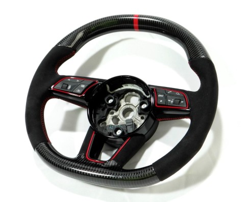 Audi RS4 RS5 RS3 S3 S4 S5 A5 A4 Steering Wheel Carbon Alcantara