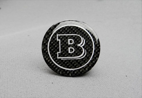  - Emblems - Mercedes-Benz Steering Wheel Carbon Cap Badge - 32 - Mercedes-Benz Steering Wheel Carbon Cap Badge