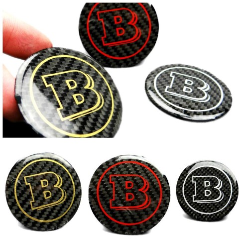  - Emblems - Mercedes-Benz Steering Wheel Carbon Cap Badge - 36 - Mercedes-Benz Steering Wheel Carbon Cap Badge