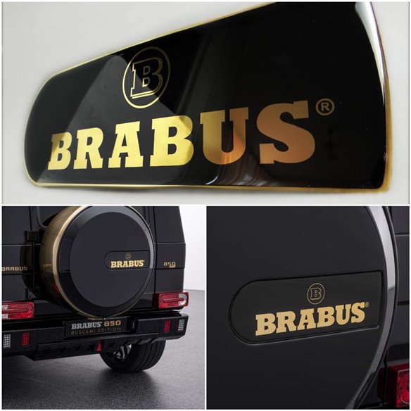  - Emblems - Mercedes-Benz W463 G-Class Rear Spare Tire Cover Golden 24 Carat Emblem - 1 - Mercedes-Benz W463 G-Class Rear Spare