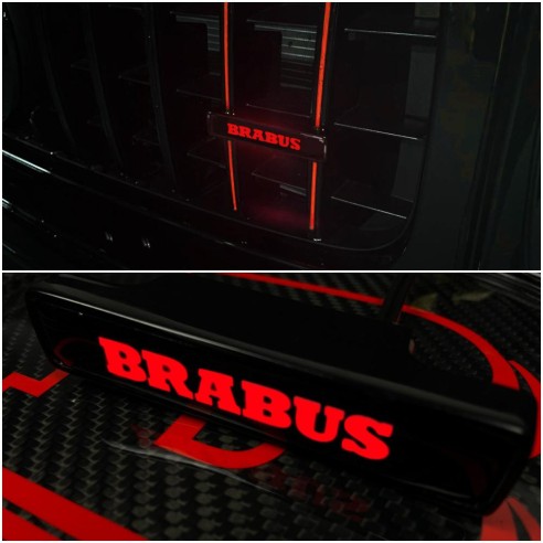 Brabus LED grille red badge emblem logo for Mercedes-Benz W463A W464 G-Class