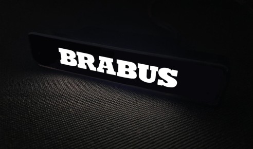 Brabus LED grille red badge emblem logo for Mercedes-Benz W463A W464 G-Class