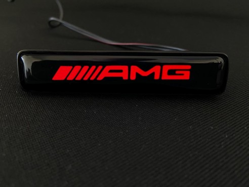 Brabus LED grille red badge emblem logo for Mercedes-Benz W463A W464 G-Class