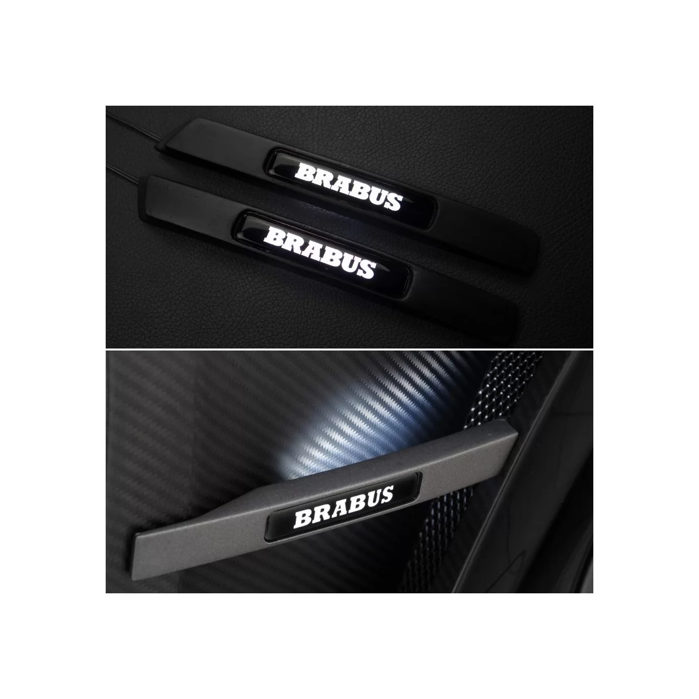 Fiberglass Brabus Widestar led illuminated fenders side insertions for Mercedes-Benz G-Class W463