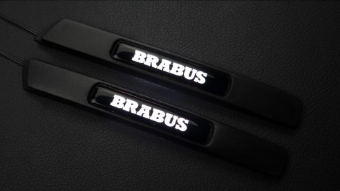 Fiberglass Brabus Widestar led illuminated fenders side insertions for Mercedes-Benz G-Class W463