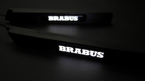 Fiberglass Brabus Widestar led illuminated fenders side insertions for Mercedes-Benz G-Class W463