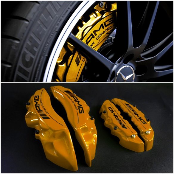 Mercedes-Benz Golden Carbon Ceramic Caliper Covers