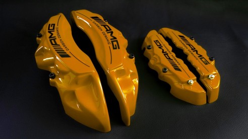 Mercedes-Benz Golden Carbon Ceramic Caliper Covers