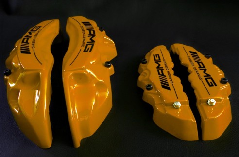 Mercedes-Benz Golden Carbon Ceramic Caliper Covers