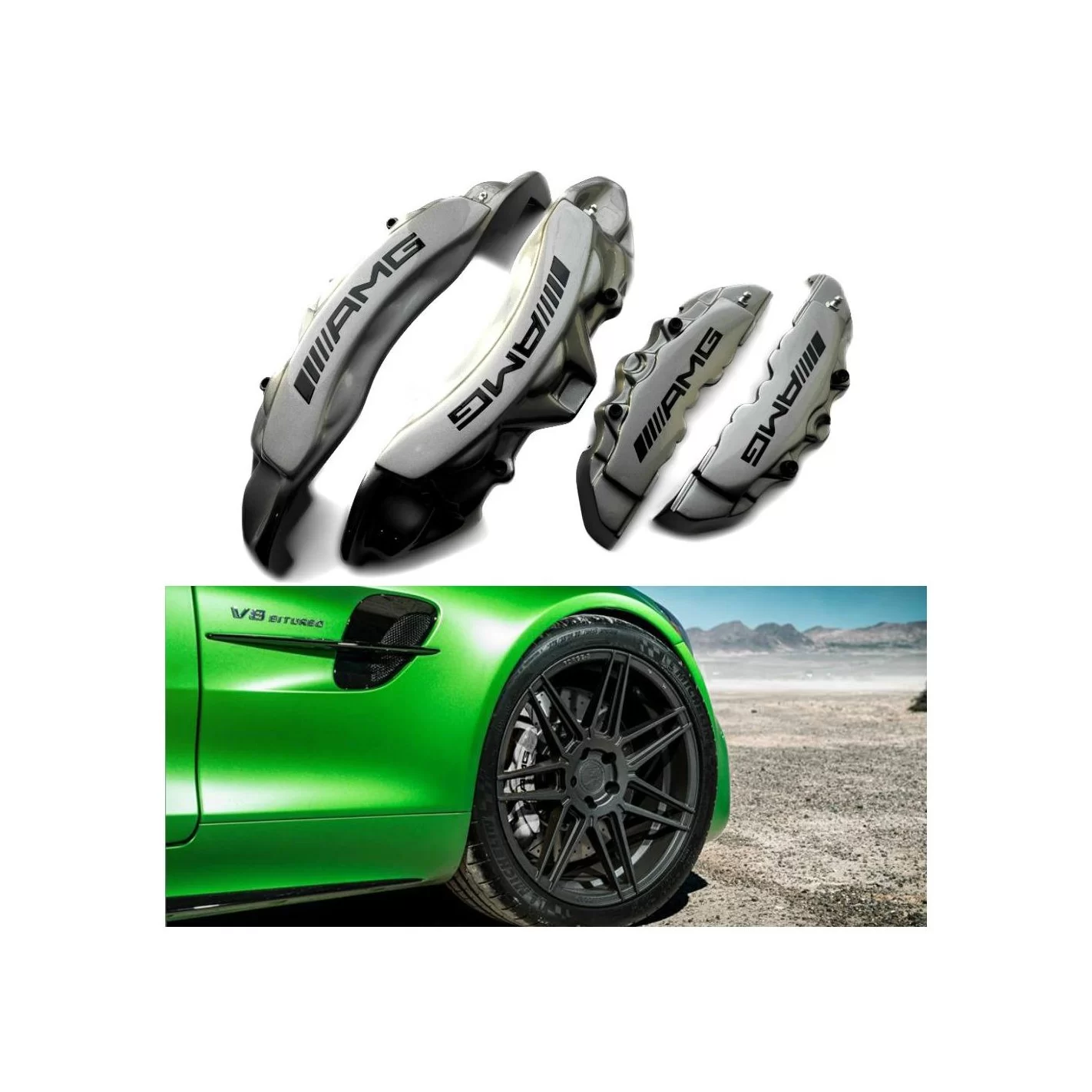 Mercedes-Benz Grey Caliper Covers