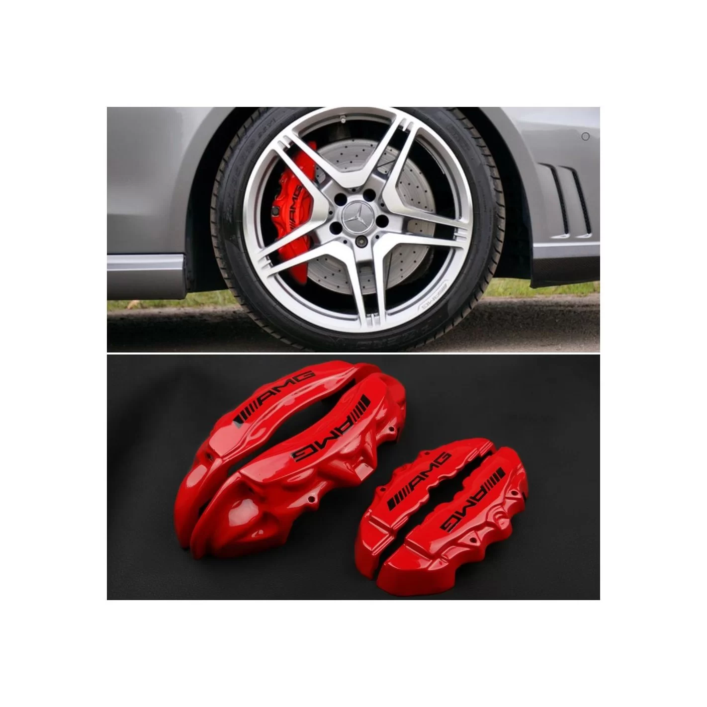 Mercedes-Benz Red Caliper Covers