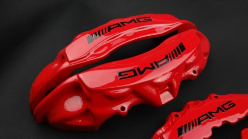 Mercedes-Benz Red Caliper Covers