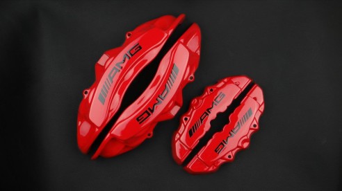 Mercedes-Benz Red Caliper Covers