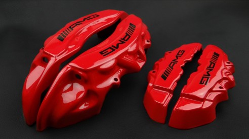 Mercedes-Benz Red Caliper Covers