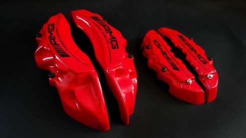 Mercedes-Benz Red Caliper Covers Carbon Ceramic Sign