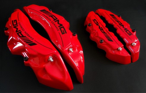 Mercedes-Benz Red Caliper Covers Carbon Ceramic Sign