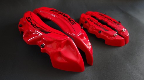 Mercedes-Benz Red Caliper Covers Carbon Ceramic Sign