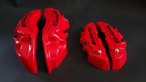 Mercedes-Benz Red Caliper Covers Carbon Ceramic Sign