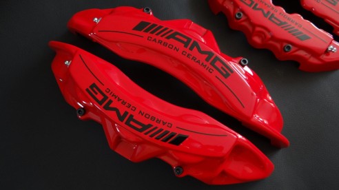 Mercedes-Benz Red Caliper Covers Carbon Ceramic Sign