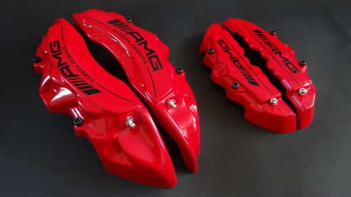 Mercedes-Benz Red Caliper Covers Carbon Ceramic Sign