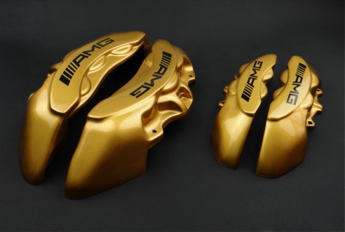 Mercedes AMG caliper covers carbon yellow