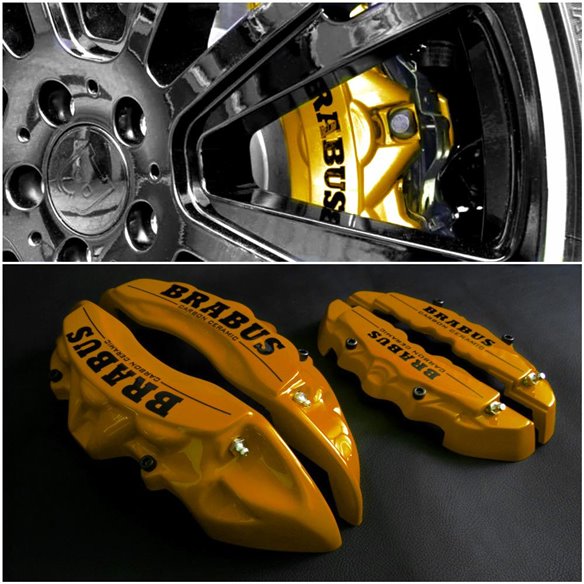 Mercedes Brabus caliper covers ceramic golden