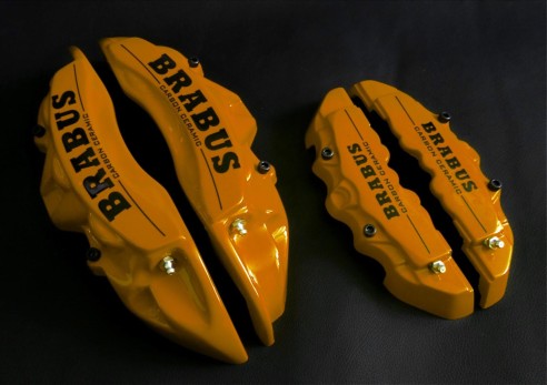 Mercedes Brabus caliper covers ceramic golden