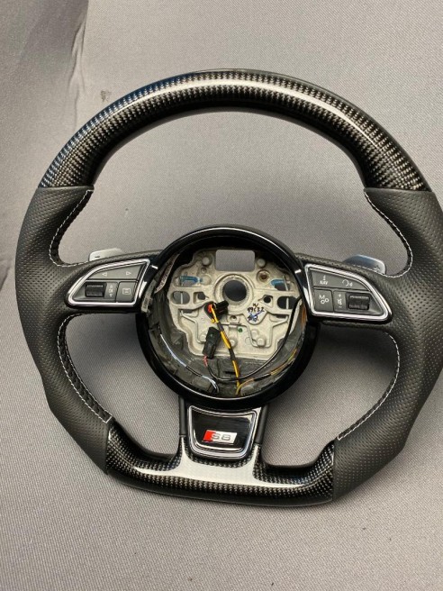 Audi S8 Steering Wheel Carbon Leather