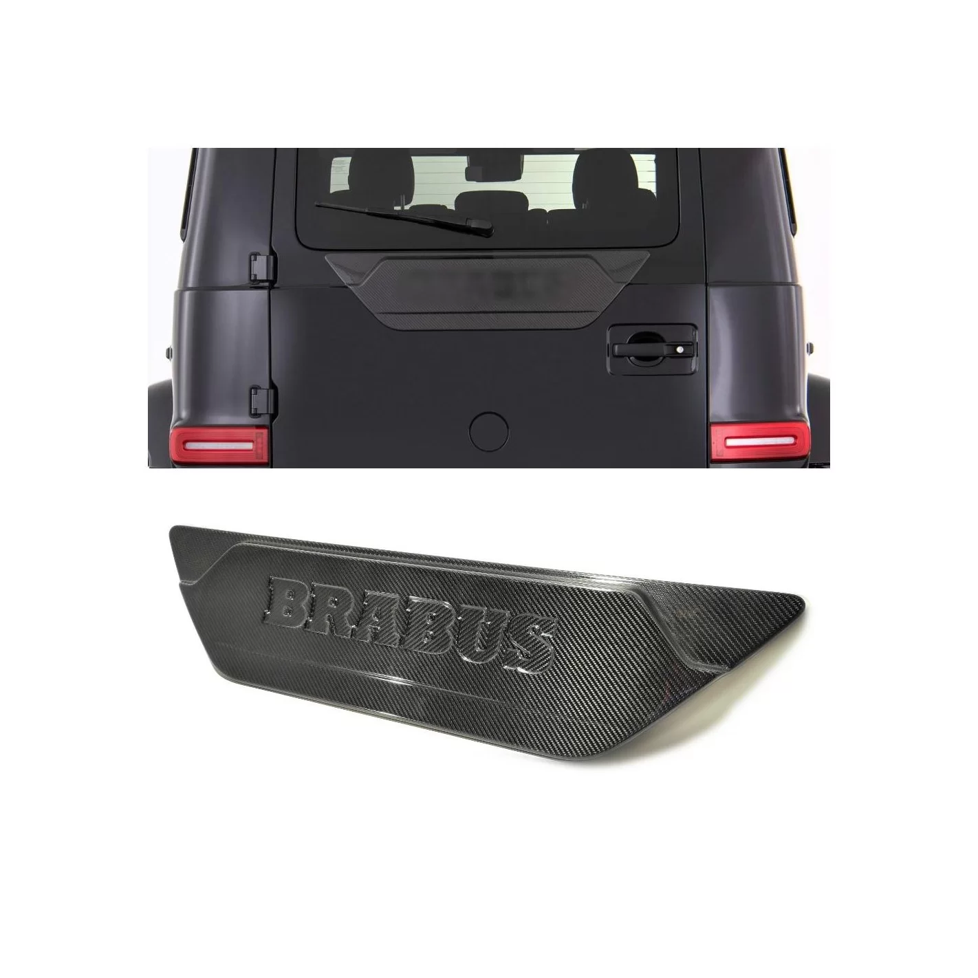 Carbon fiber Brabus rear door attachment for Mercedes-Benz W463A G-Class