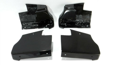 Carbon fiber side steps corner flaps edges for Mercedes-Benz W463a W464