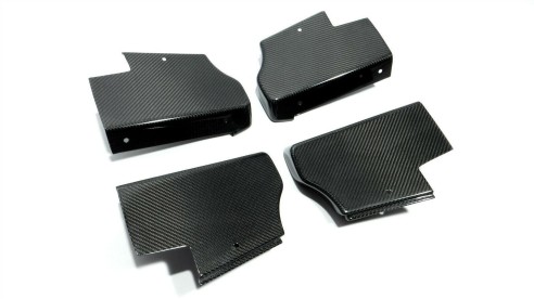 Carbon fiber side steps corner flaps edges for Mercedes-Benz W463a W464