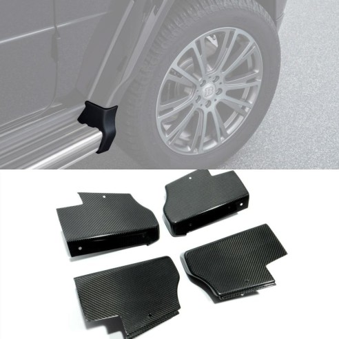 Carbon fiber side steps corner flaps edges for Mercedes-Benz W463a W464