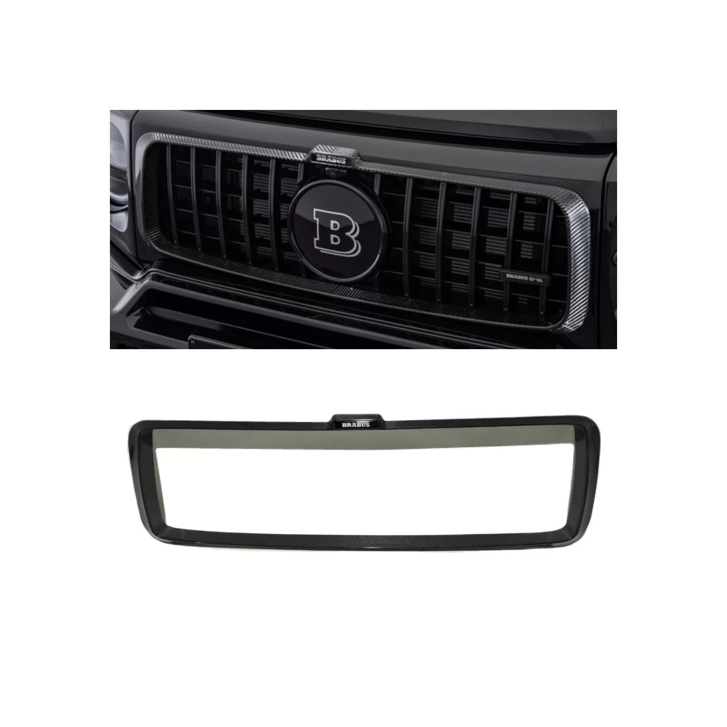  - G Class W463A - Carbon fiber front grille frame for Mercedes-Benz W463a W464 - 1 - Carbon fiber front grille frame for Merced