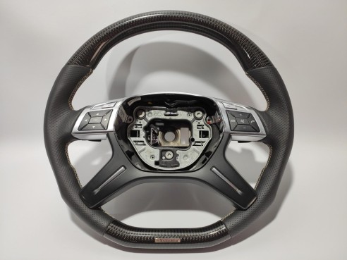 Mercedes-Benz ML GL GLS GLE G W463 W212 E Mansory Steering Wheel Carbon Leather