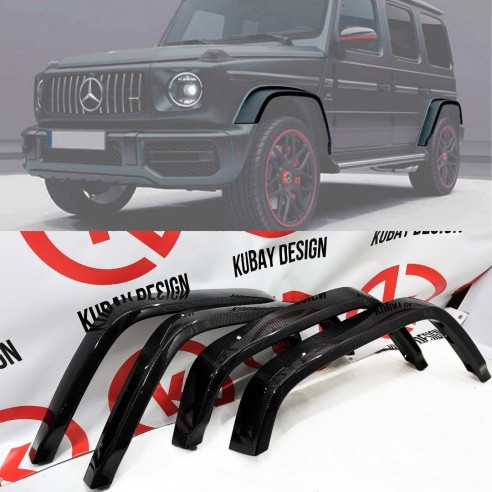 Carbon fiber fender flares 12cm for Mercedes-Benz W463a W464