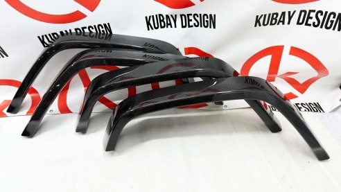 Carbon fiber fender flares 12cm for Mercedes-Benz W463a W464