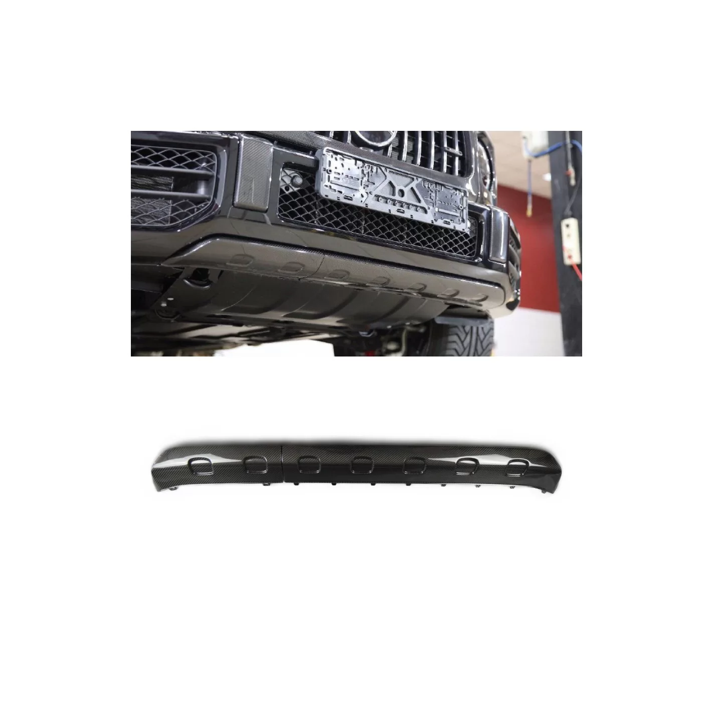 Carbon fiber front Lip spoiler diffuser AMG for Mercedes-Benz G-class w463a