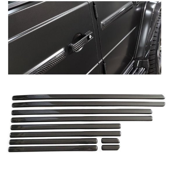 Carbon fiber side mouldings for Mercedes-Benz G-Class G-Wagon W463A set 10 pcs